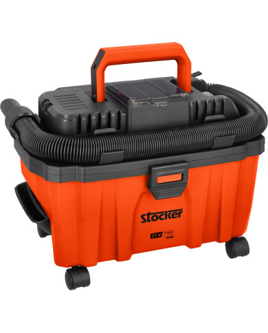 Aspirapolvere e soffiatore a batteria 21 V STOCKER