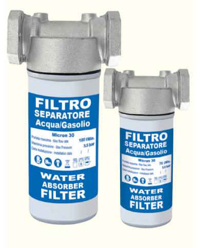 FILTRO A CARTUCCIA SEPARATORI ACQUA/GASOLIO MAESTRI FILTRO A CARTUCCIA SEPARATORI ACQUA/GASOLIO MAESTRI