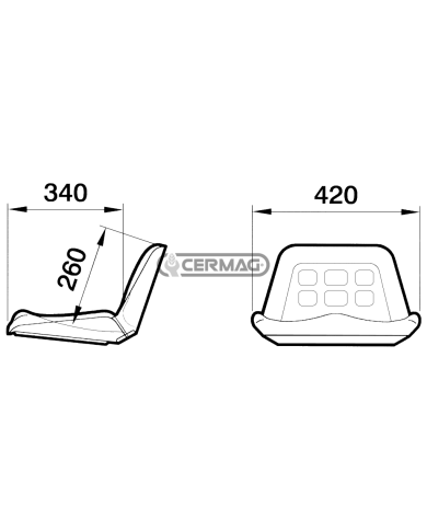 Culla Cobo senza guide e senza braccioli