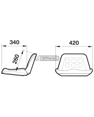 Culla Cobo senza guide e senza braccioli