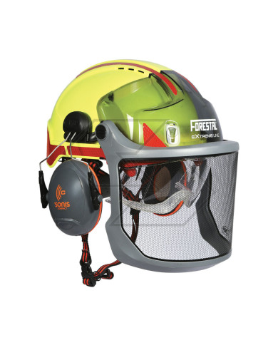 CASCO COMPLETO FORESTAL EXTREME GIALLO HI-VIS
