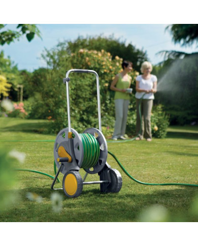 AVVOLGITUBO A CARRELLO CON 30 MT TUBO E PISTOLA