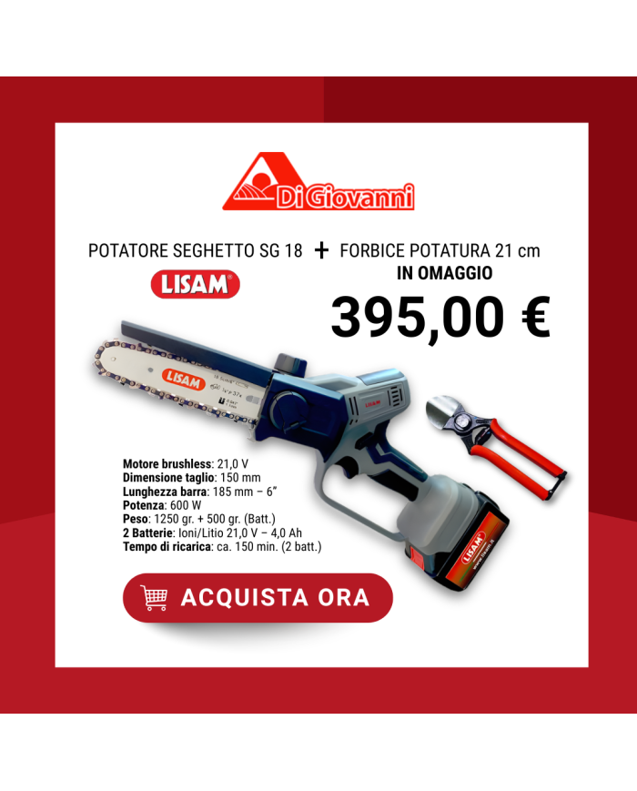 POTATORE SEGHETTO LISAM SG 18